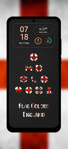 Android application England - Flag Colors Icons screenshort