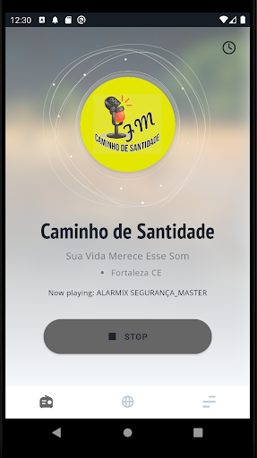 Android application FM CAMINHO DE SANTIDADE screenshort