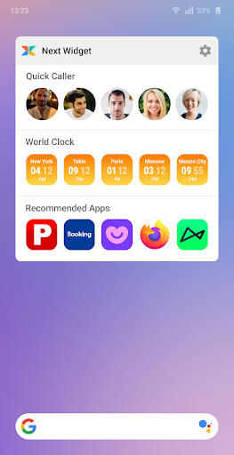 Next Widget Screen 3