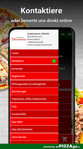Pizza Lieferservice Mesurinna Screen 3