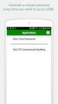 screenshot of TD Token for Business