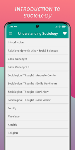 Android application Understanding Sociology screenshort