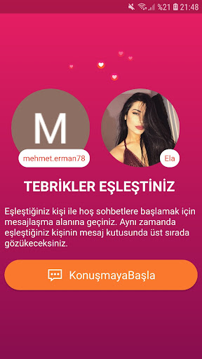 Android application İlk Buluşma screenshort