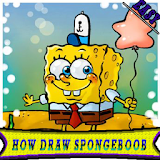 how to draw Spongesbobe icon