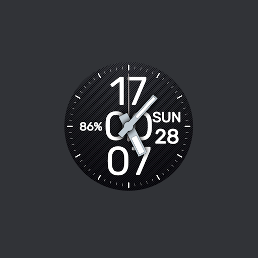 RT Black Watchface screenshot 0