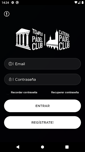 Android application Catedral & Templo Padel Club screenshort