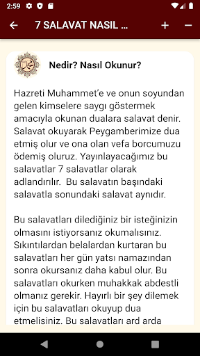 Salavatı Şerifeler (7 Salavat) Screen 2
