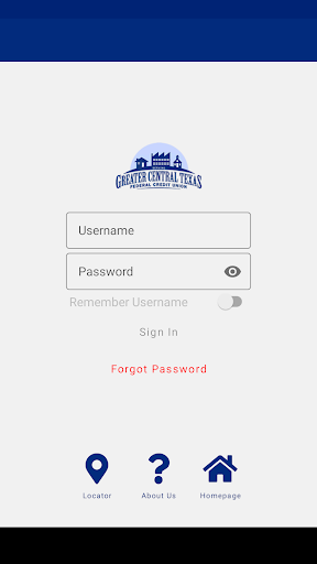 Android application Greater Central Texas FCU screenshort