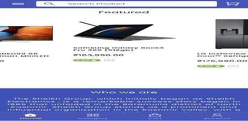 Android application Sheikh Group screenshort