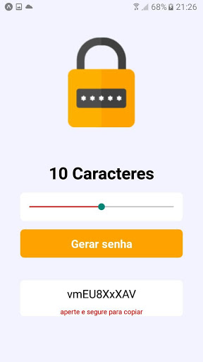 Gerador de Senha Screen 2