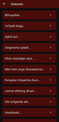 Statuslar Screen 2
