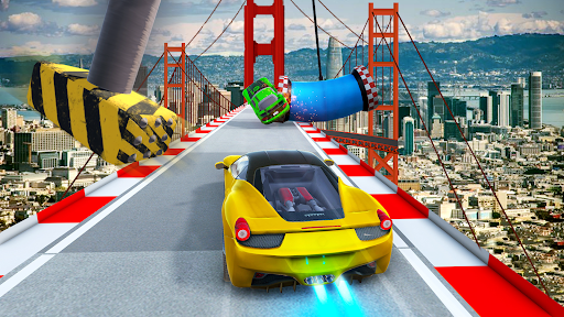 Android application Car Stunt 3d GT Mega Ramp Race screenshort