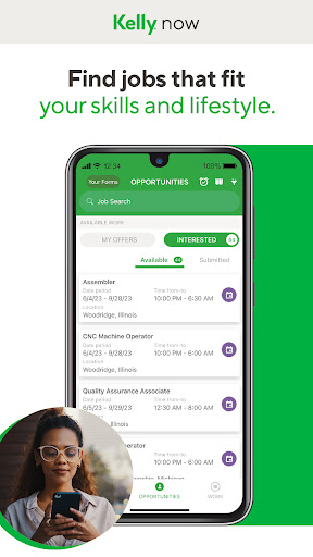 Android application Kelly Now: Jobs That Fit You screenshort