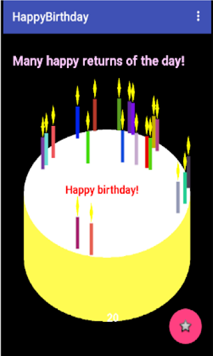 Candle for your birthday cake! Screen 3