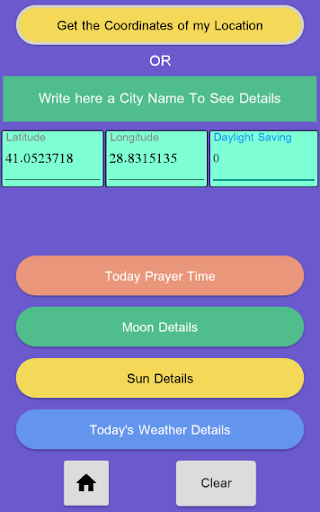Prayer Times and Extra Screen 2