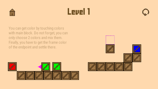 Android application Mix Colors - Puzzle Platformer screenshort