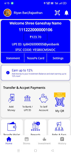 TezasPe - Secure Instant Pay Screen 3