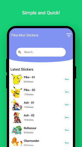 Screenshot of Pika Mon Stickers for WA