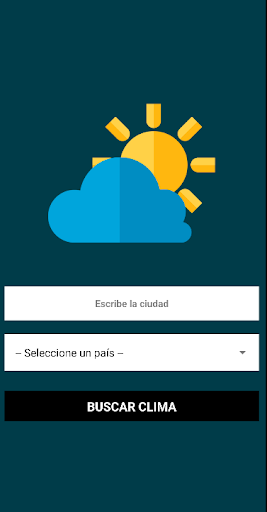 Android application Clima Town screenshort