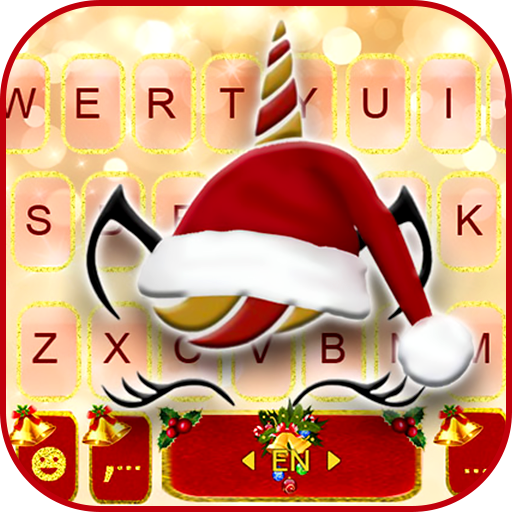 Christmas Unicorn Keyboard The  Icon