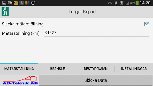 Android application Logger Reporter för Bobrik screenshort