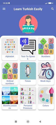 Android application Learn Turkish Easily screenshort