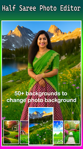 Half Saree Photo Suit Editor