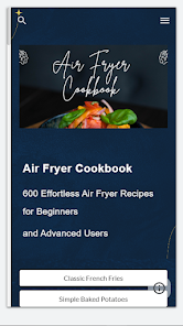 Air Fryer Cookbook 9.8 APK + Mod (Unlimited money) إلى عن على ذكري المظهر