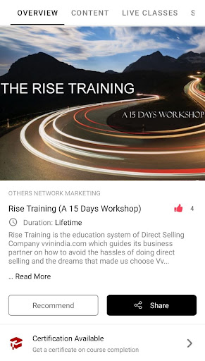 Rise Training with OPM Screen 3