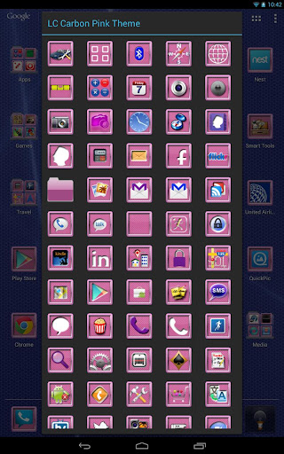 LC Carbon Pink Theme Screen 3