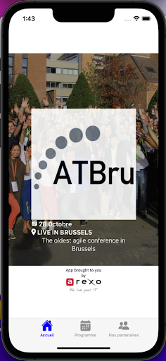 Android application Agile Tour Brussels 2023 screenshort