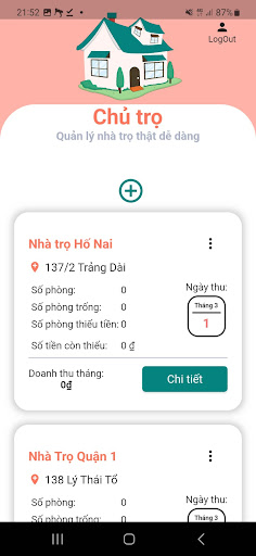 Chủ Trọ - Quản lý nhà trọ Screen 2