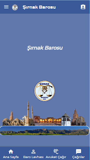 Android application Şırnak Barosu screenshort