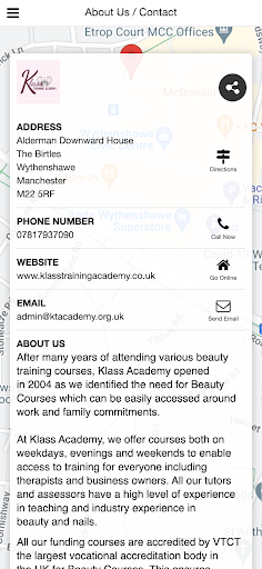 Klass Training Academy Screen 3
