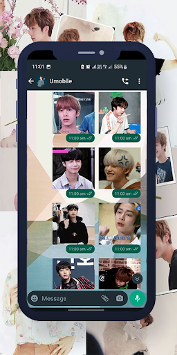 Android application Hyungwon Animated WASticker screenshort