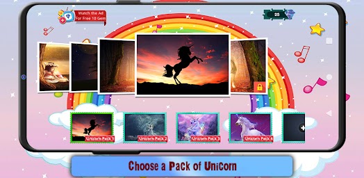 Unicorn Party Jigsaw Puzzle Game
