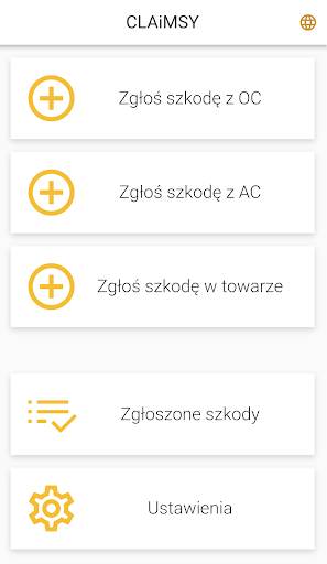 Android application Claimsy screenshort