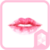 Simple Pink Lip Launcher theme icon