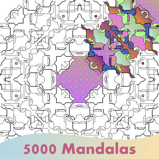 Color Geometric Patterns Mandala Adult Coloring