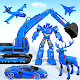 Snow Excavator Robot Car Games