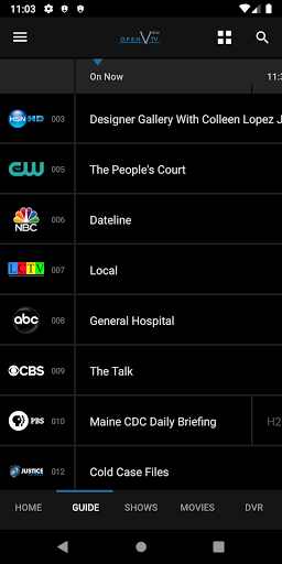Screenshot of Open View TV