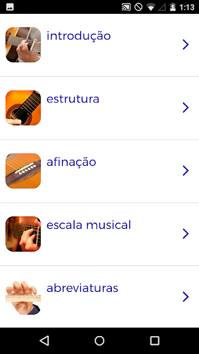 Visualização do aplicativo