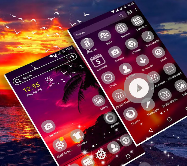 Sunset Launcher Theme - 5.0 - (Android)