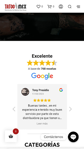 Android application TatooMex screenshort