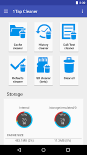 1Tap Cleaner Pro (clear cache, history log) Screenshot