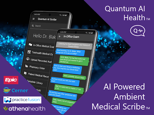 Android application Quantum AI Ambient Scribe screenshort