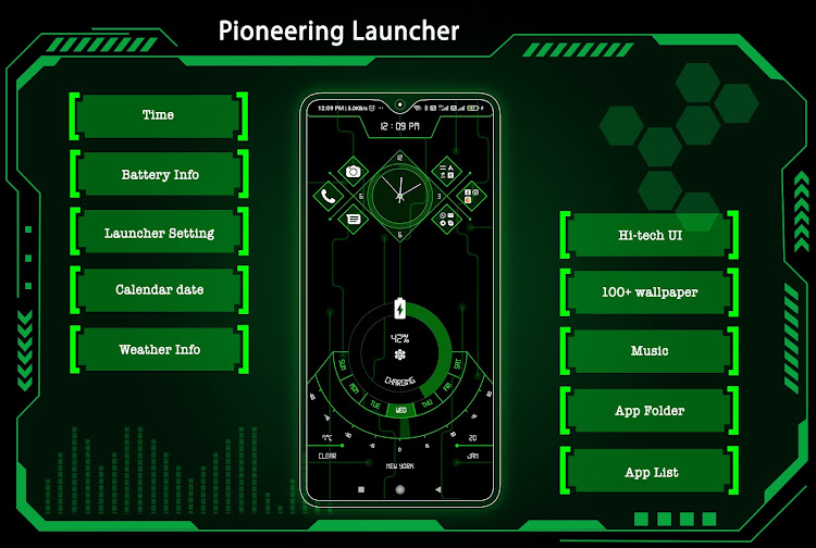 Pioneering Launcher - App lock - 18.0 - (Android)