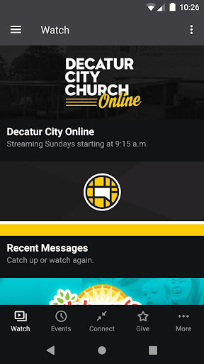 Android application Decatur City Church screenshort
