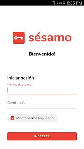 Android application Sésamo screenshort