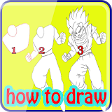 how to draw super saiyan goda icon